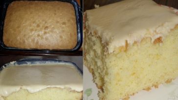 GRANNY’S OLD FASHIONED BUTTER CAKE WITH BUTTER CREAM FROSTING cake