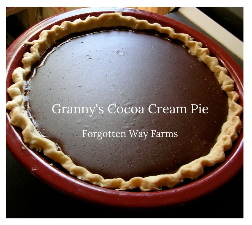 Granny’s Cocoa Cream Pie – alldelish